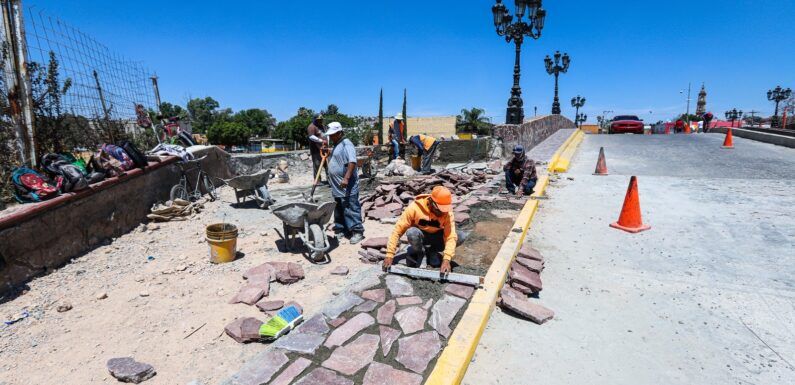 Continúa  rehabilitación en el Puente Agustín Rivera
