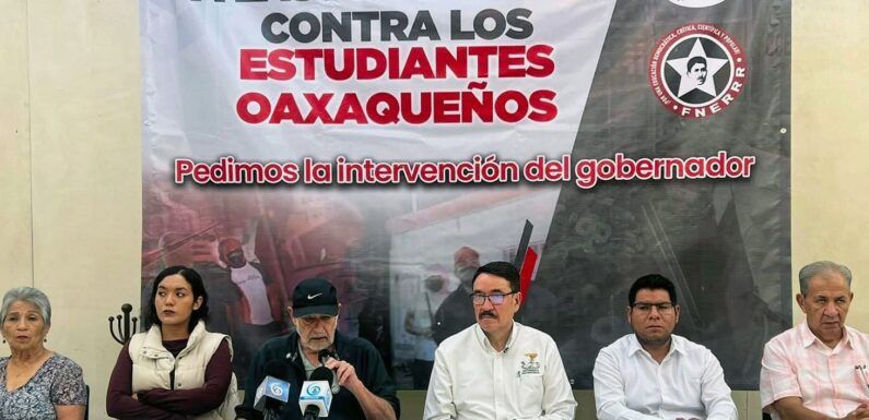 Exigen alto a la represión contra estudiantes oaxaqueños