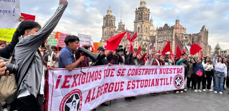 Gobierno de Claudia Sheinbaum ignora a estudiantes de Oaxaca