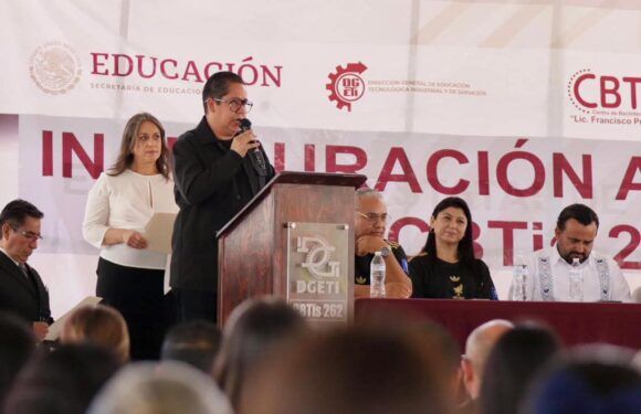 Inaugura Edgar González ampliación del CBTis 262 en Lagos de Moreno