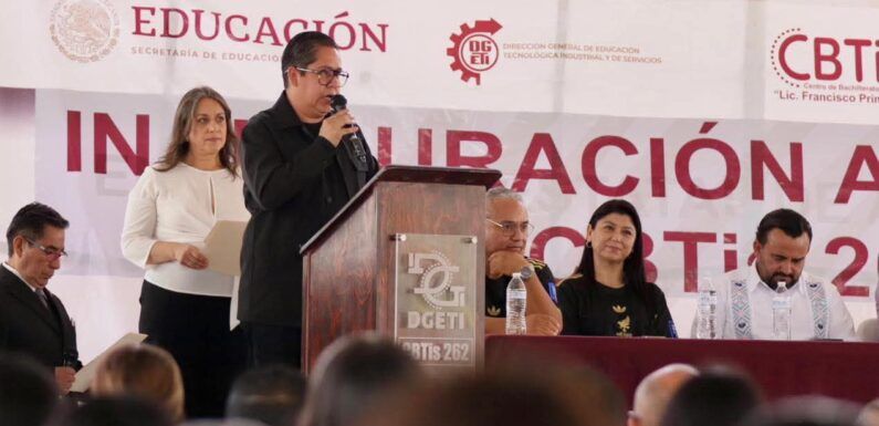Inaugura Edgar González ampliación del CBTis 262 en Lagos de Moreno