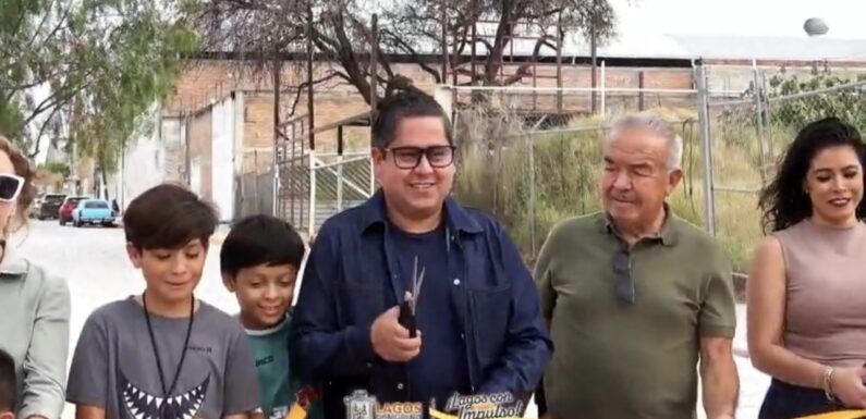 Inaugura Edgar González la rehabilitación de la calle Presidentes en Cuesta Blanca